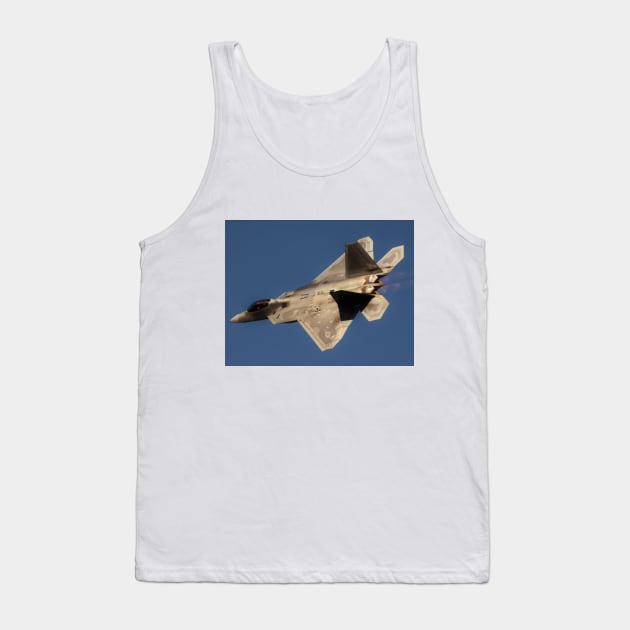 F-22 Raptor in Afterburner Tank Top by acefox1